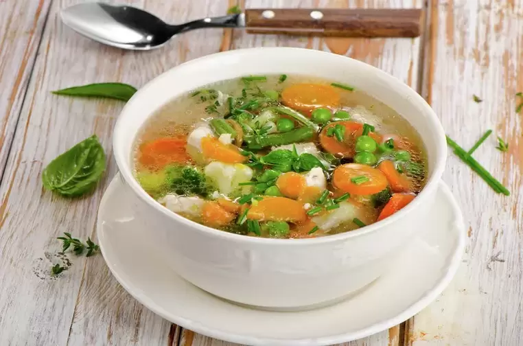 Vegetable soup when losing weight