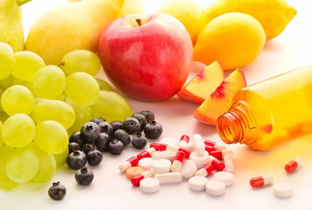 Vitamins necessary to help the body in the process of weight loss. 